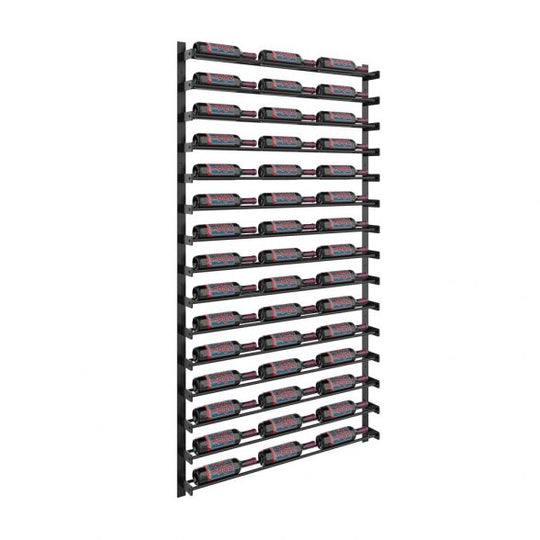 VintageView 15 Row Wine Wall Label Forward Metal Wine Racks
