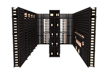 InstaCellar - Alba Wine Cellar Kit in Grand Mahogany Black stained without WineSafe™ Satin Sealant