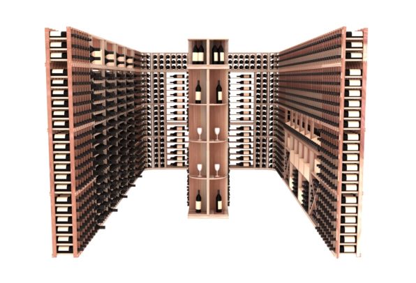 InstaCellar - Alba Wine Cellar Kit in Premium Redwood Unstained without WineSafe™ Satin Sealant