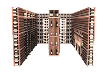 InstaCellar - Alba Wine Cellar Kit in Premium Redwood Unstained without WineSafe™ Satin Sealant