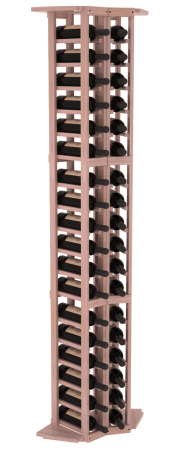 InstaCellar - 2 Column Corner Rack in Grand Mahogany Unstained with WineSafe™ Satin Sealant