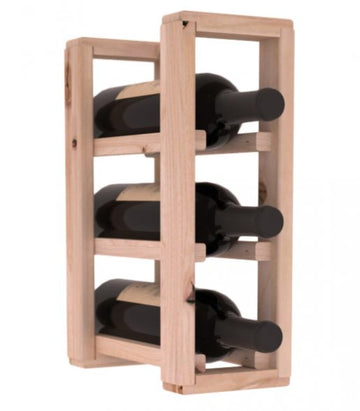 Living Series - 1 Column Countertop Rack in Alder Unstained without WineSafe™ Satin Sealant