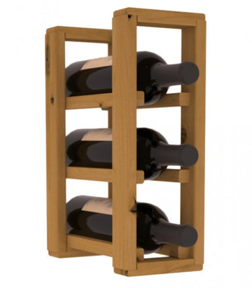 Living Series - 1 Column Countertop Rack in Alder Oak stained without WineSafe™ Satin Sealant
