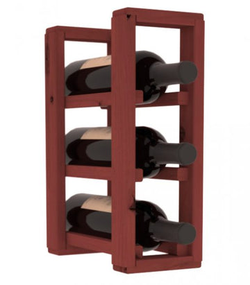 Living Series - 1 Column Countertop Rack in Alder Cherry stained without WineSafe™ Satin Sealant