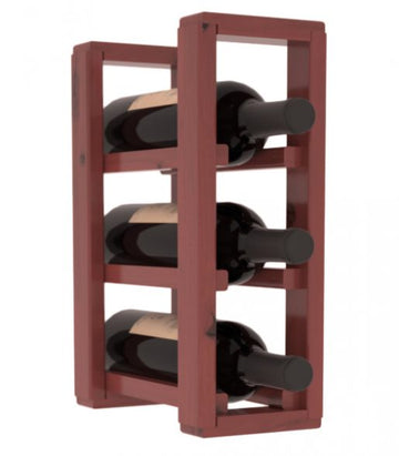 Living Series - 1 Column Countertop Rack in Alder Cherry stained with WineSafe™ Satin Sealant