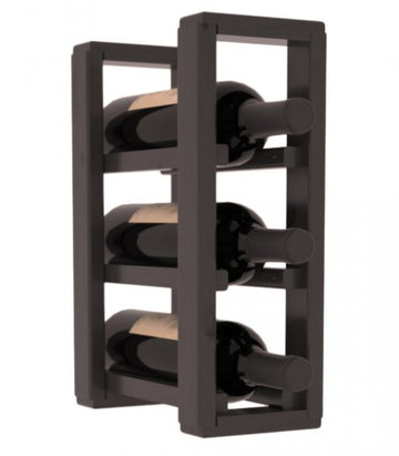 Living Series - 1 Column Countertop Rack in Alder Black stained with WineSafe™ Satin Sealant