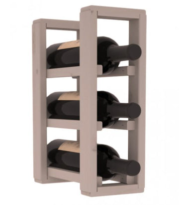 Living Series - 1 Column Countertop Rack in Alder Greywash stained without WineSafe™ Satin Sealant