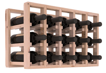 Living Series - 5 Column Countertop Rack in Alder Unstained with WineSafe™ Satin Sealant