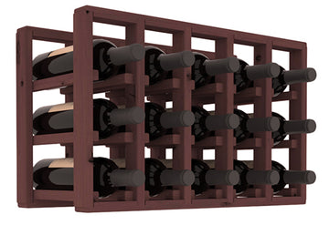 Living Series - 5 Column Countertop Rack in Alder Walnut stained without WineSafe™ Satin Sealant