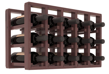 Living Series - 5 Column Countertop Rack in Alder Walnut stained with WineSafe™ Satin Sealant