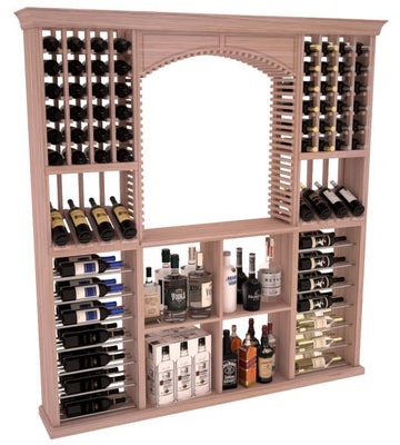 InstaCellar - Liquor Storage Arezzo Kit in Grand Mahogany Unstained without WineSafe™ Satin Sealant