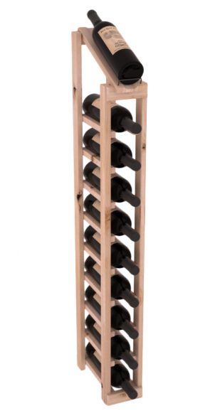 InstaCellar - 1 Column, 10R Display Top Rack in Alder Unstained without WineSafe™ Satin Sealant