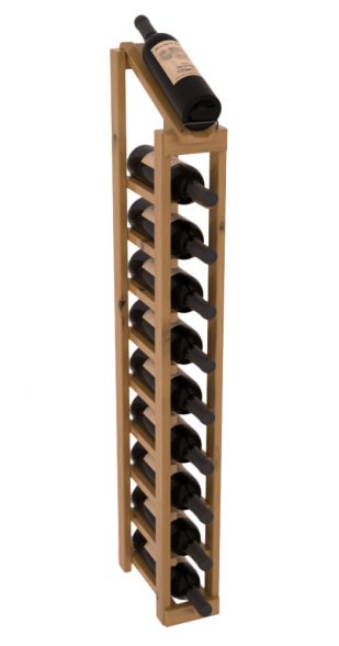 InstaCellar - 1 Column, 10R Display Top Rack in Alder Oak stained with WineSafe™ Satin Sealant
