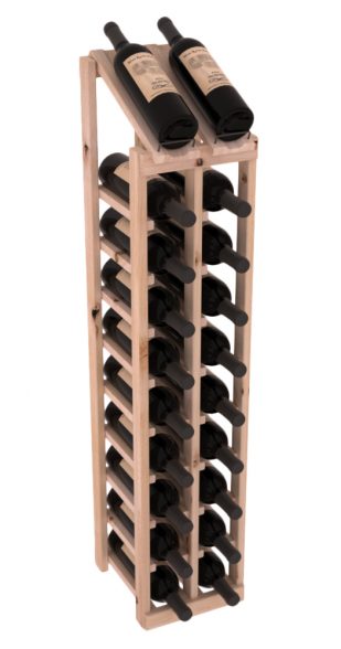 InstaCellar - 2 Column, 10R Display Top Rack in Alder Unstained without WineSafe™ Satin Sealant