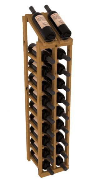 InstaCellar - 2 Column, 10R Display Top Rack in Alder Oak stained without WineSafe™ Satin Sealant