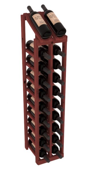 InstaCellar - 2 Column, 10R Display Top Rack in Alder Cherry stained without WineSafe™ Satin Sealant