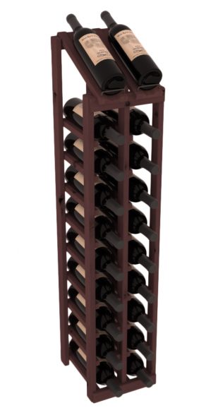 InstaCellar - 2 Column, 10R Display Top Rack in Alder Walnut stained without WineSafe™ Satin Sealant