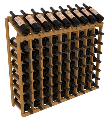 InstaCellar - 9 Column, 8R Display Top Rack in Alder Oak stained without WineSafe™ Satin Sealant