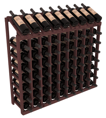 InstaCellar - 9 Column, 8R Display Top Rack in Alder Walnut stained without WineSafe™ Satin Sealant