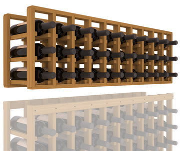 InstaCellar - 10 Column Standard Extender Rack in Grand Mahogany Oak stained without WineSafe™ Satin Sealant