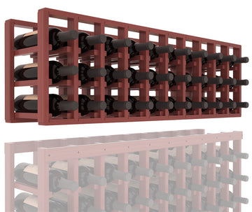 InstaCellar - 10 Column Standard Extender Rack in Grand Mahogany Cherry stained with WineSafe™ Satin Sealant