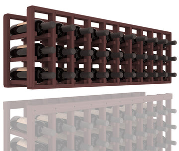 InstaCellar - 10 Column Standard Extender Rack in Grand Mahogany Walnut stained without WineSafe™ Satin Sealant