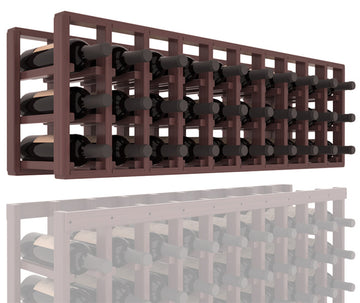 InstaCellar - 10 Column Standard Extender Rack in Grand Mahogany Walnut stained with WineSafe™ Satin Sealant