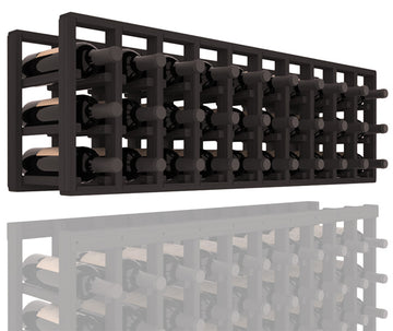 InstaCellar - 10 Column Standard Extender Rack in Grand Mahogany Black stained without WineSafe™ Satin Sealant
