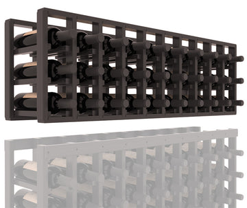 InstaCellar - 10 Column Standard Extender Rack in Grand Mahogany Black stained with WineSafe™ Satin Sealant