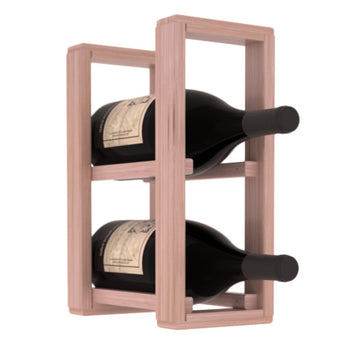 Living Series - 1 Column Magnum Countertop Rack in Grand Mahogany Unstained with WineSafe™ Satin Sealant