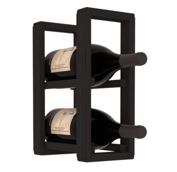 Living Series - 1 Column Magnum Countertop Rack in Grand Mahogany Black stained without WineSafe™ Satin Sealant