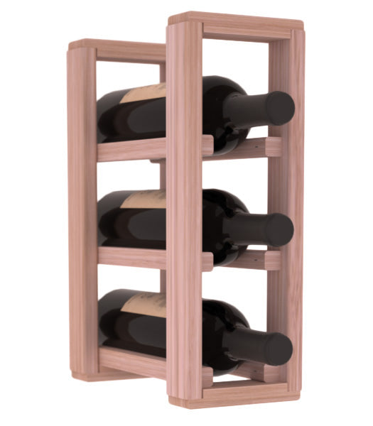 Living Series - 1 Column Countertop Rack in Grand Mahogany Unstained without WineSafe™ Satin Sealant