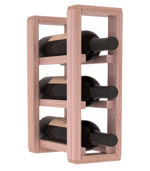 Living Series - 1 Column Countertop Rack in Grand Mahogany Unstained with WineSafe™ Satin Sealant