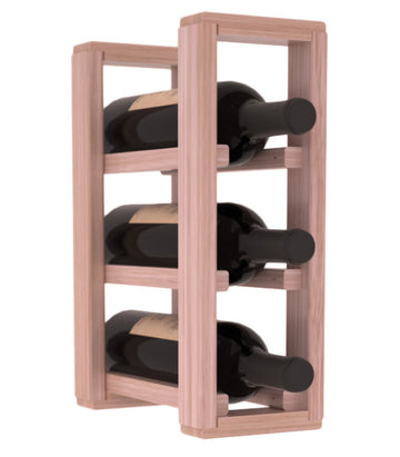 Living Series - 1 Column Countertop Rack in Grand Mahogany Unstained with WineSafe™ Satin Sealant