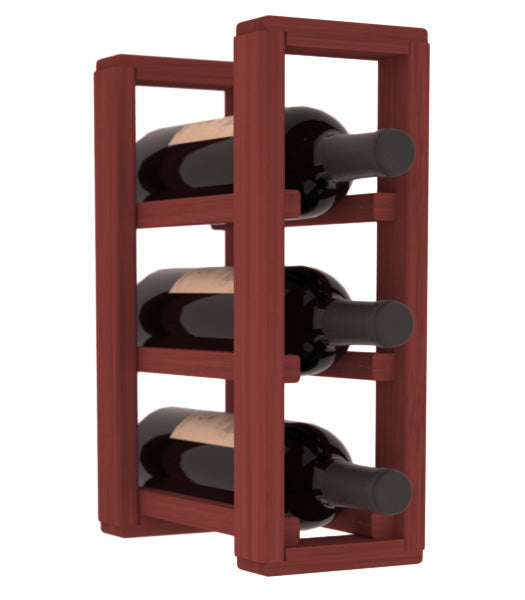 Living Series - 1 Column Countertop Rack in Grand Mahogany Cherry stained without WineSafe™ Satin Sealant