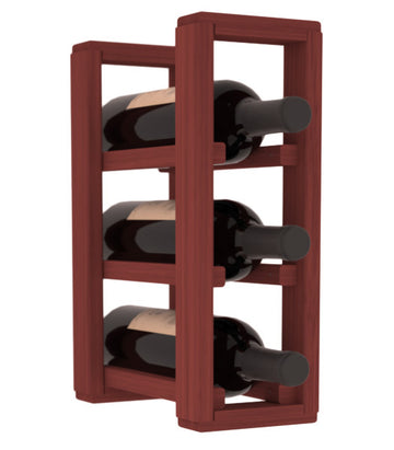 Living Series - 1 Column Countertop Rack in Grand Mahogany Cherry stained without WineSafe™ Satin Sealant