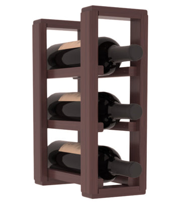 Living Series - 1 Column Countertop Rack in Grand Mahogany Walnut stained with WineSafe™ Satin Sealant