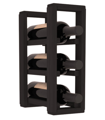 Living Series - 1 Column Countertop Rack in Grand Mahogany Black stained without WineSafe™ Satin Sealant
