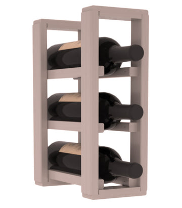 Living Series - 1 Column Countertop Rack in Grand Mahogany Greywash stained with WineSafe™ Satin Sealant