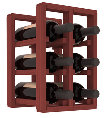 Living Series - 2 Column Countertop Rack in Grand Mahogany Cherry stained without WineSafe™ Satin Sealant