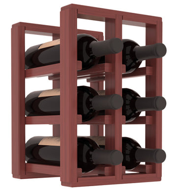 Living Series - 2 Column Countertop Rack in Grand Mahogany Cherry stained with WineSafe™ Satin Sealant