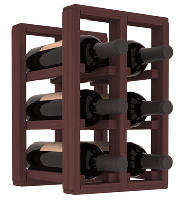 Living Series - 2 Column Countertop Rack in Grand Mahogany Walnut stained without WineSafe™ Satin Sealant