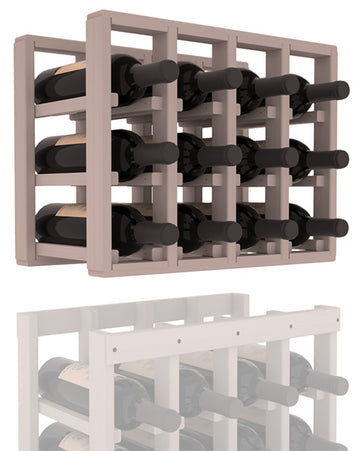 InstaCellar - 4 Column Standard Extender Rack in Grand Mahogany Greywash stained without WineSafe™ Satin Sealant
