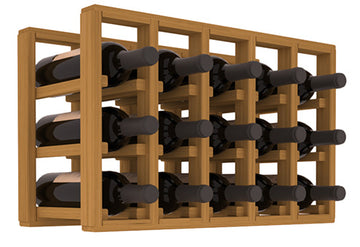Living Series - 5 Column Countertop Rack in Grand Mahogany Oak stained without WineSafe™ Satin Sealant