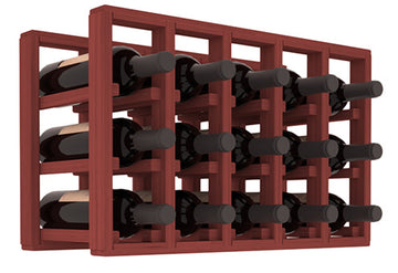 Living Series - 5 Column Countertop Rack in Grand Mahogany Cherry stained without WineSafe™ Satin Sealant