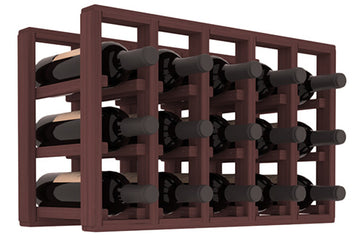 Living Series - 5 Column Countertop Rack in Grand Mahogany Walnut stained without WineSafe™ Satin Sealant