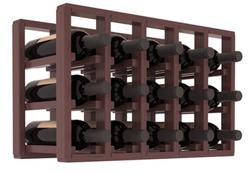 Living Series - 5 Column Countertop Rack in Grand Mahogany Walnut stained with WineSafe™ Satin Sealant