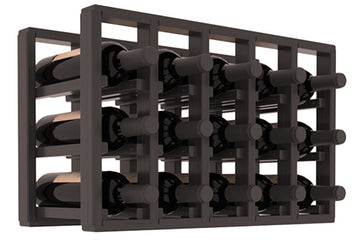 Living Series - 5 Column Countertop Rack in Grand Mahogany Black stained with WineSafe™ Satin Sealant