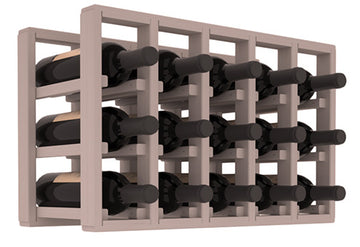 Living Series - 5 Column Countertop Rack in Grand Mahogany Greywash stained without WineSafe™ Satin Sealant