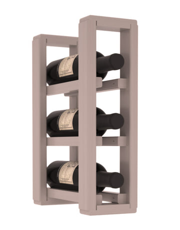 Living Series - 1 Column Split Countertop Rack in Grand Mahogany Greywash stained with WineSafe™ Satin Sealant